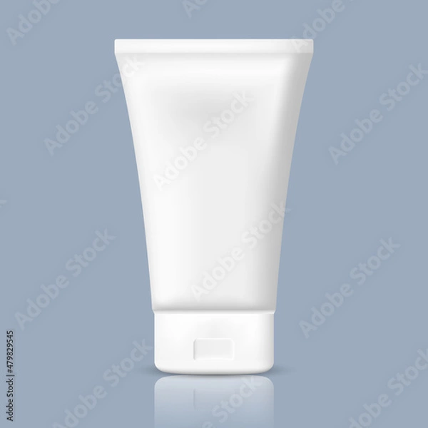 Obraz Vector drawing. Tube of cream or gel, in grey and white tones