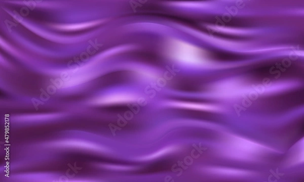 Obraz Abstract vector background luxury Purple cloth or liquid wave Abstract or Purple fabric texture background. Cloth soft wave.