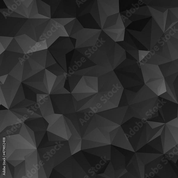 Fototapeta Abstract Black Triangle Geometrical Background. Pattern of Geometric Shapes. Colorful Mosaic Banner.