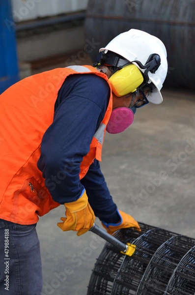 Obraz man working in an industry