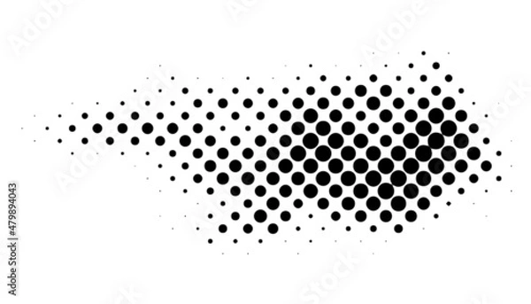 Obraz Abstract grunge halftone dots texture background. 