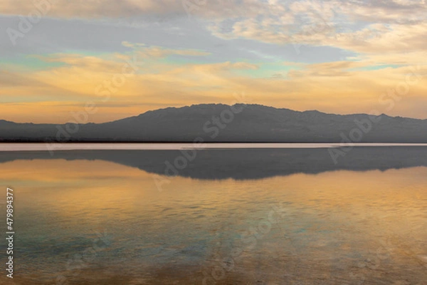 Obraz Sunset on the salt lake