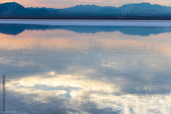 Obraz Clouds above the salt lake