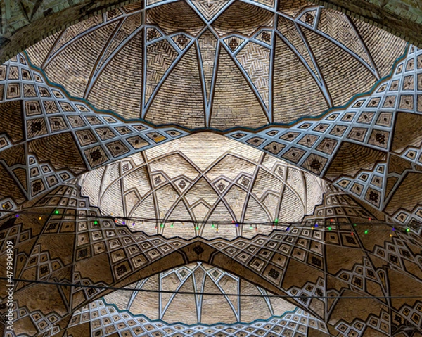 Obraz The Beautiful architecture of the historic bazaar arch