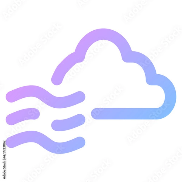 Fototapeta windy gradient icon