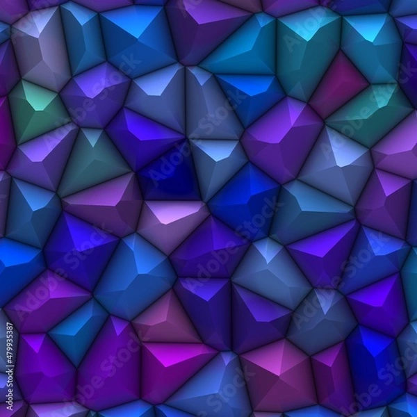 Obraz Blue abstract background with triangles