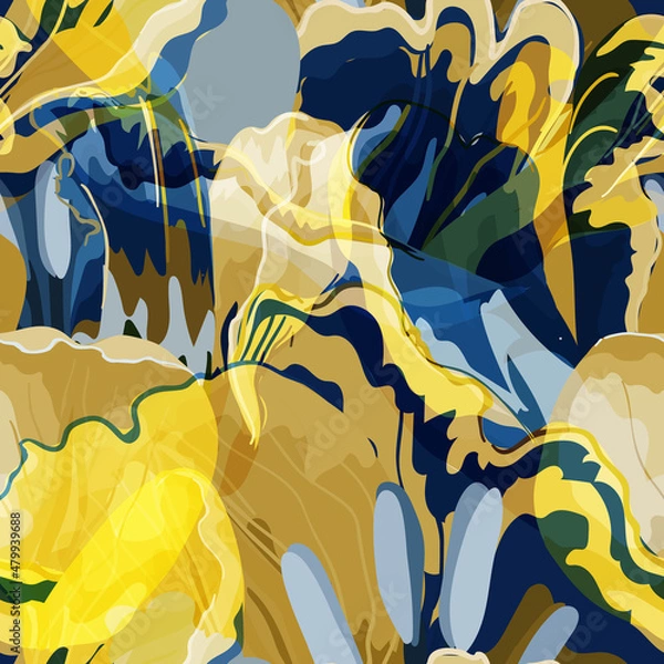 Obraz Floral abstraction seamless pattern.