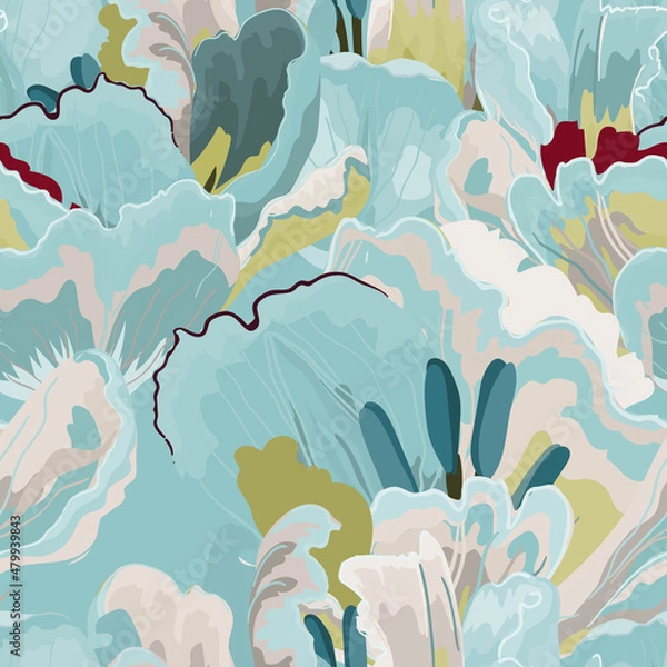 Obraz Floral abstraction seamless pattern.