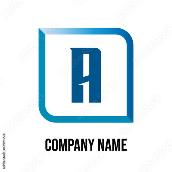 Fototapeta Initial Letter Logo A Vector Design