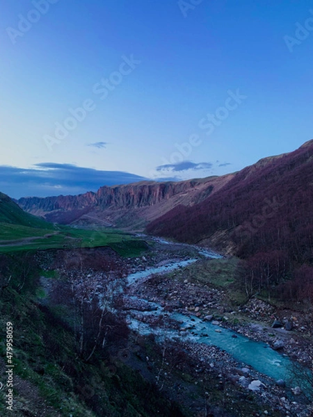 Obraz river in the mountains