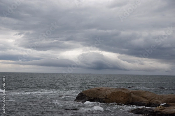 Fototapeta storm over the sea