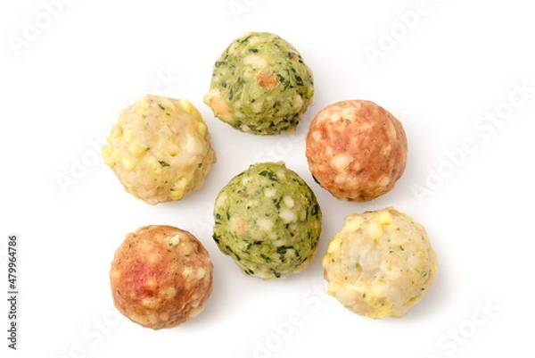 Obraz Verschiedene Semmelknödel