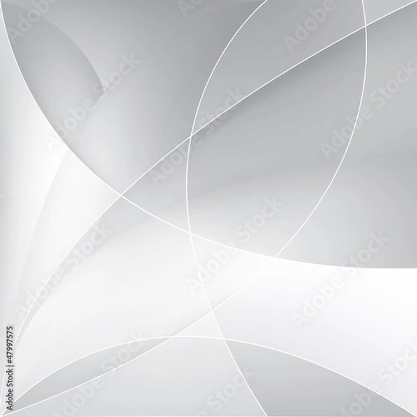 Fototapeta Abstract silver background, vector template