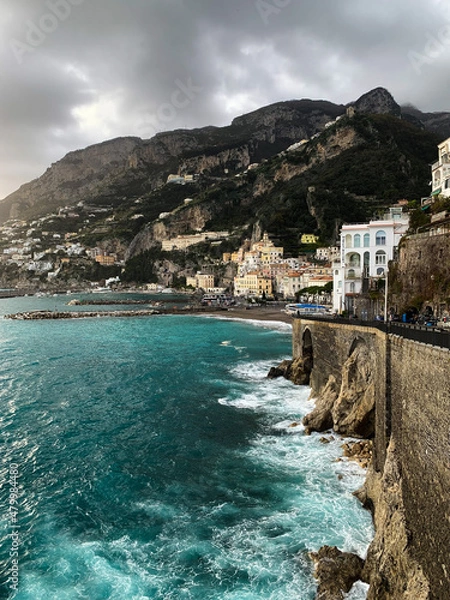 Obraz view of the coast of the sea