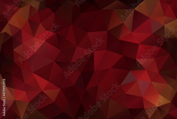 Fototapeta Pattern red color geometric style.