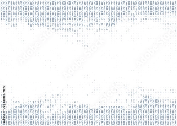 Obraz Digital background with ones and zeros. Pattern with binary code