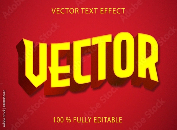 Obraz VECTOR TEXT EFFECT