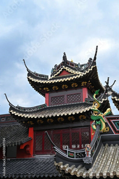 Obraz chinese temple architecture