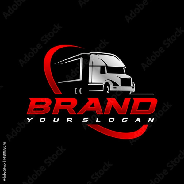 Obraz Trucking logo template