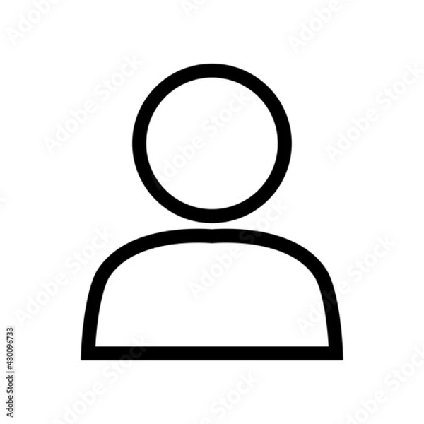 Fototapeta user avatar line style