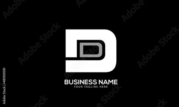 Obraz Alphabet DD creative camera lense monogram vector logo template