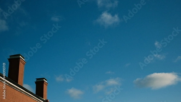 Obraz chimney on a roof