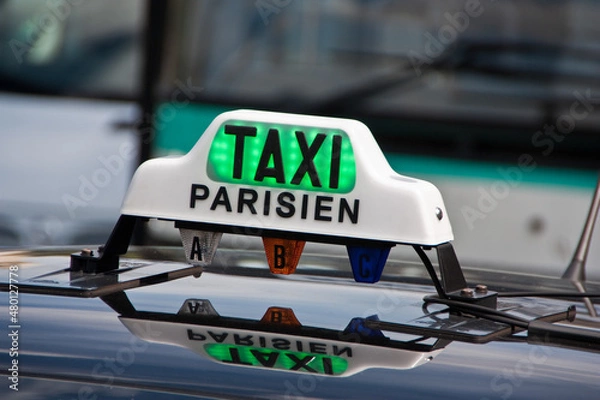 Obraz Ein Taxi in Paris