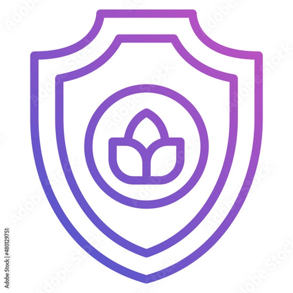 Fototapeta Environment Protection line gradient icon