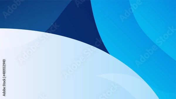 Fototapeta Wave gradient Blue Colorful abstract Design Background