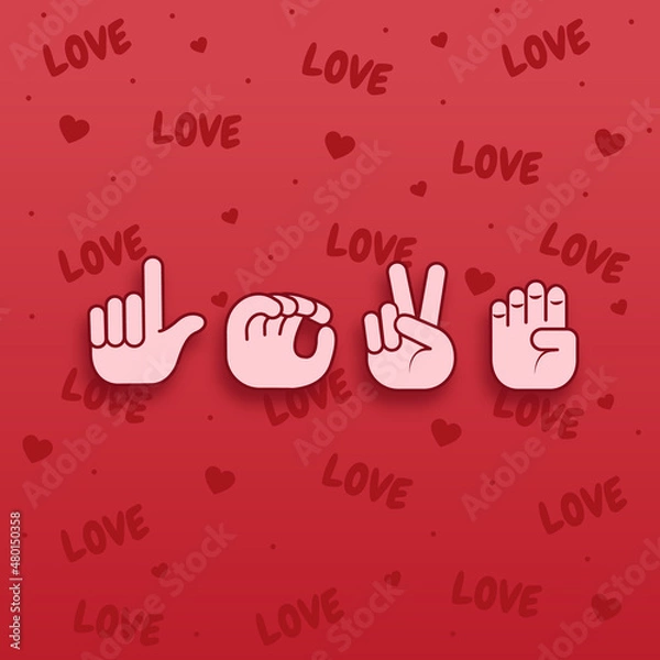 Obraz Dacto Love Heart Background