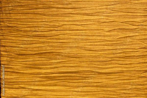 Fototapeta Pleated beige fabric for lampshade, texture, background