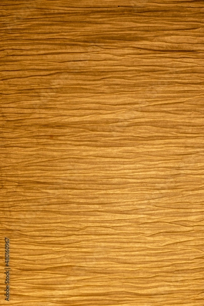 Fototapeta Pleated beige fabric for lampshade, texture, background