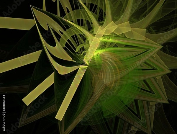 Fototapeta Imaginatory fractal abstract background Image