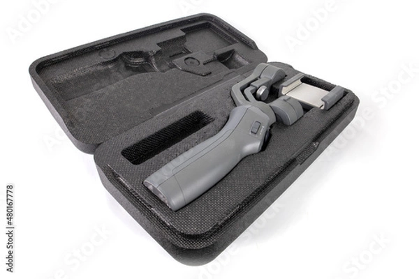 Obraz Steadicam for phone in box isolated on white