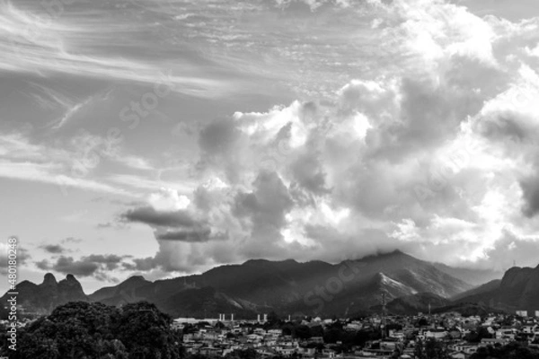 Obraz Clouds and mountain