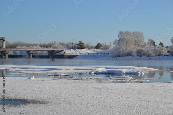 Obraz River in winter