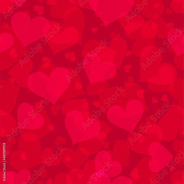 Fototapeta valentine's day background. hearts seamless pattern.Texture for fabric, wrapping, wallpaper