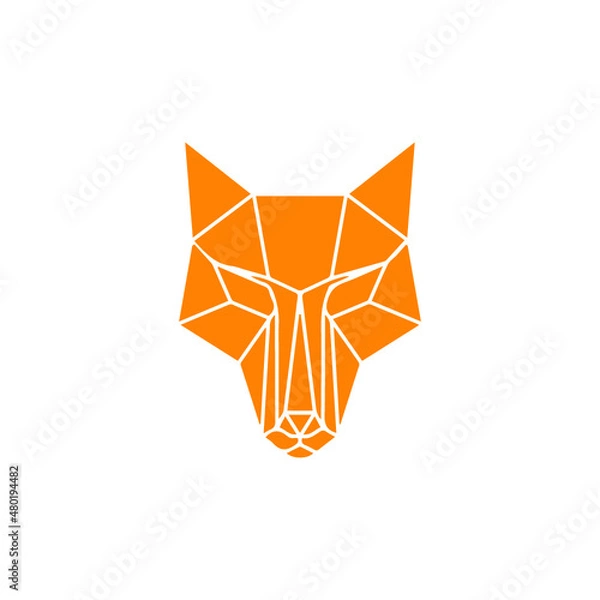 Obraz fox face logo 