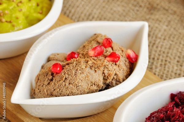 Obraz Turkey pate with pomegranate