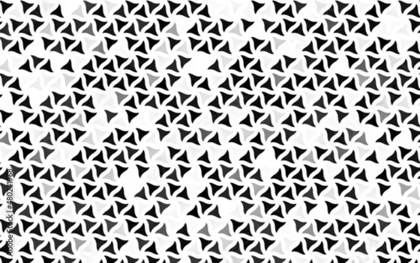 Obraz Light Silver, Gray vector seamless backdrop with lines, triangles.