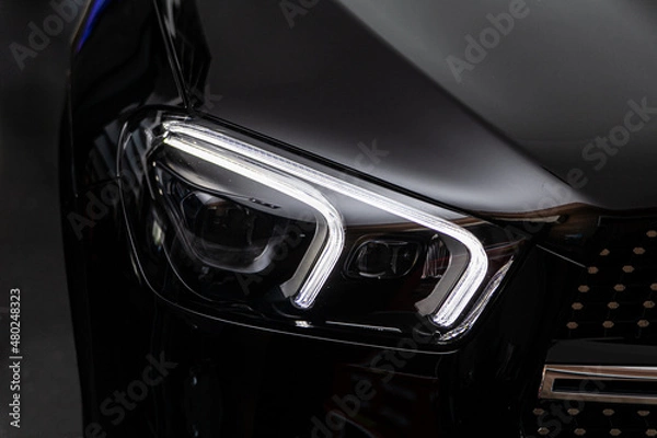 Obraz classic car headlight