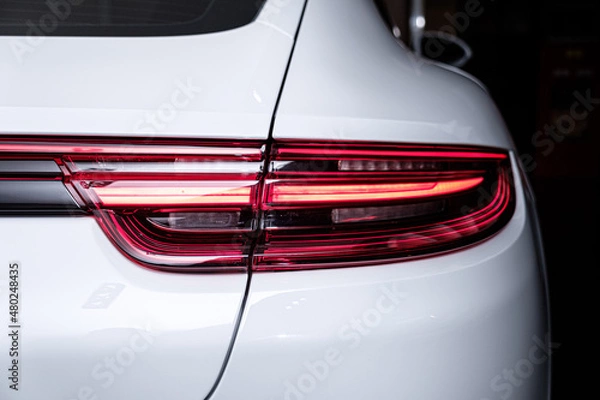 Obraz car headlight detail