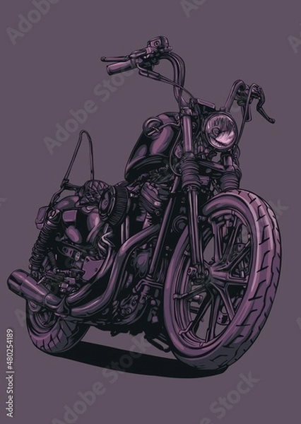 Obraz motorcycle illustration