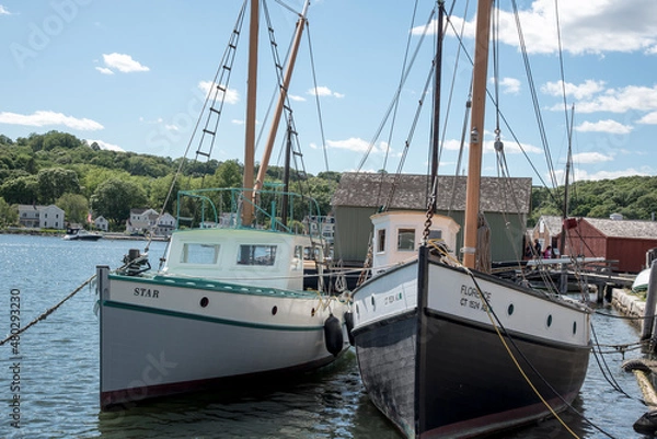 Fototapeta Docked boats