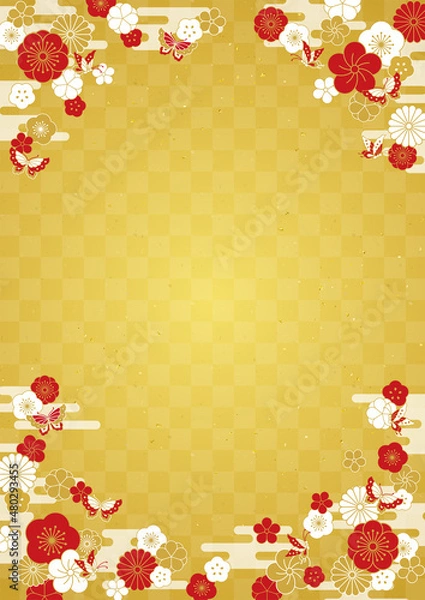 Obraz お正月やお祝いに使える　和風背景