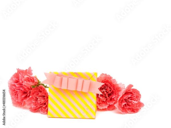 Obraz カーネーションとプレゼント