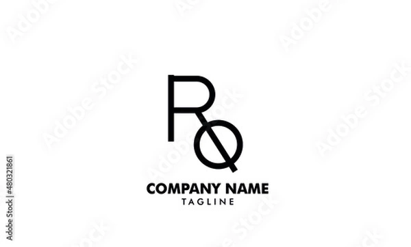 Obraz initial letter RO or OR loog