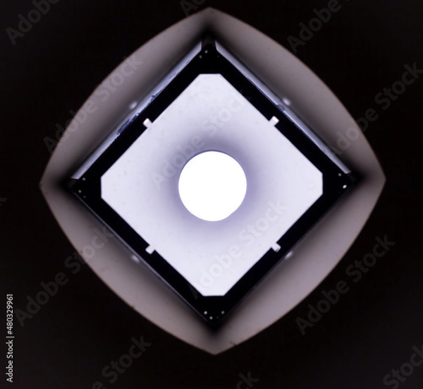 Obraz Blue white soviet lamp