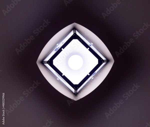 Obraz Blue white soviet lamp