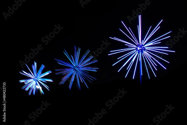 Fototapeta Fireworks in the Night Sky